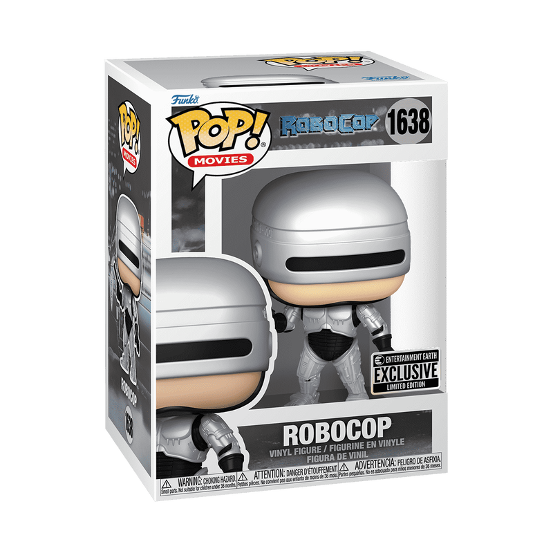 RoboCop Metallic Funko Pop! Vinyl Figure #1638 Entertainment Earth Exclusive