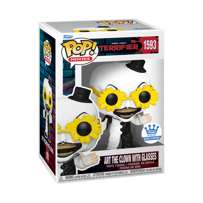 Funko Pop! Terrifier Art the Clown with Glasses #1593 Funko Shop Exclusive