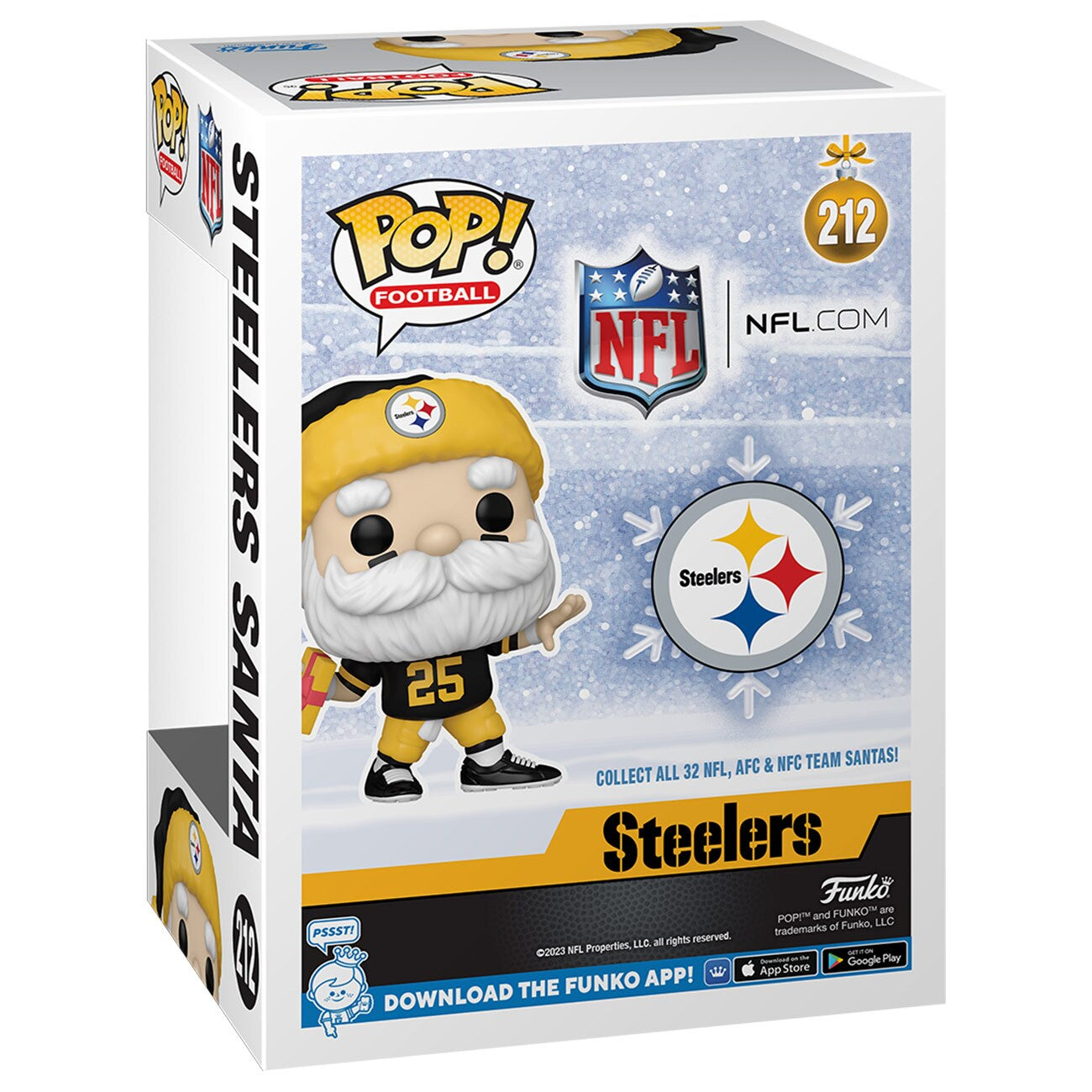 Steelers Santa Funko Pop! Fanatics Exclusive Vinyl Figure #287