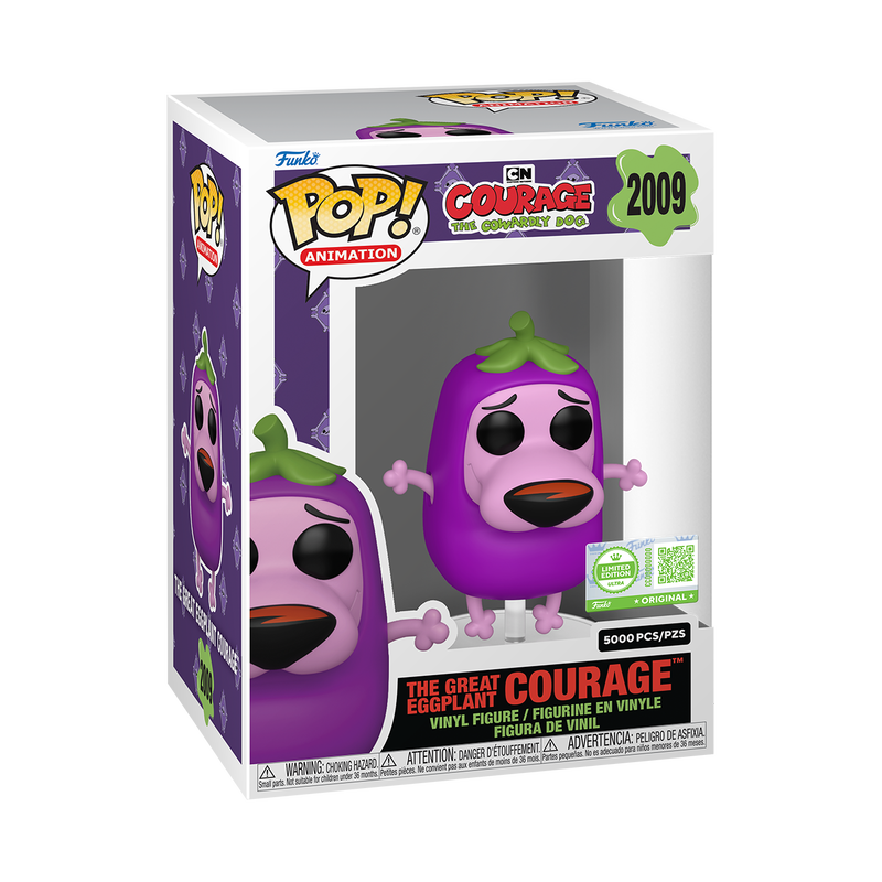 Courage the Cowardly Dog The Great Eggplant Courage Funko Pop! Vinyl Figure #2009- Entertainment Earth Exclusive