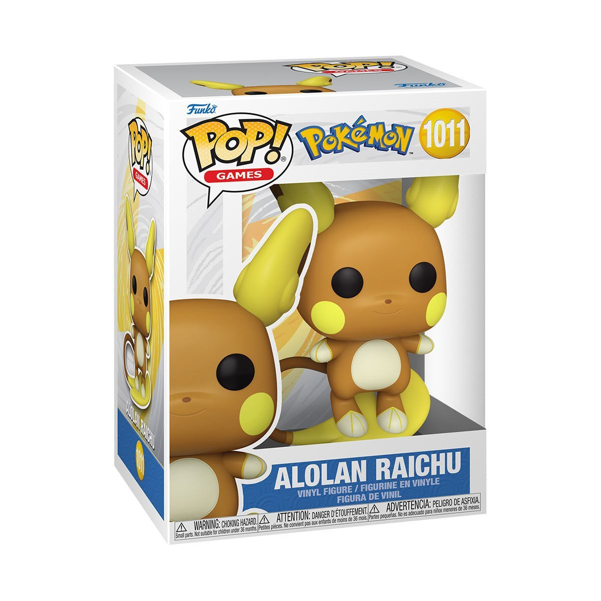 Alolan Raichu #1011, Quaxly #1012, Mimikyu #1013 Pokemon Funko Pop Bundle