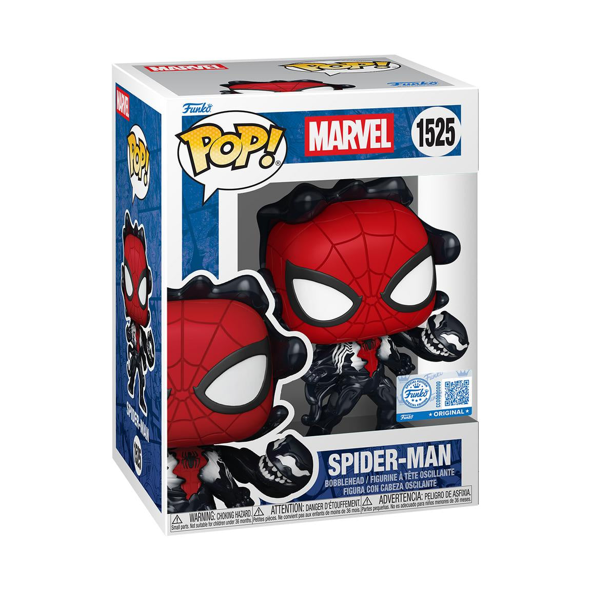 Funko POP! Marvel: Spider-Man Symbiote 4-inch Vinyl Bobblehead Figure - GameStop Exclusive #1525