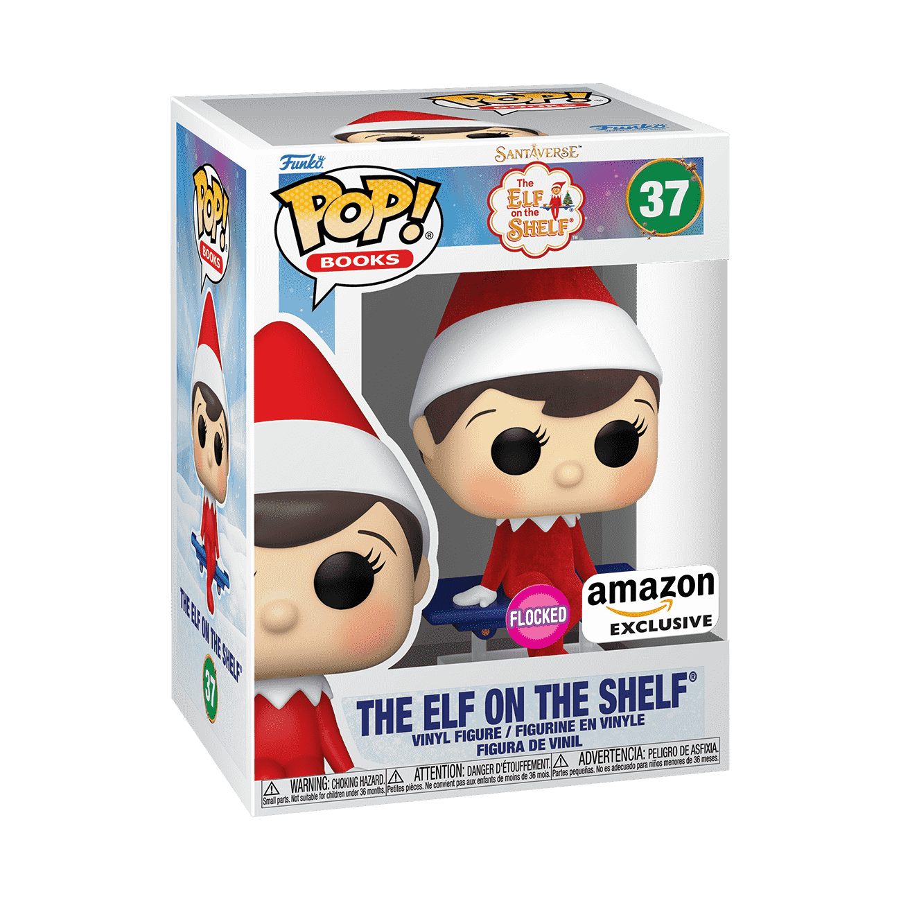 Pop! The Elf on the Shelf (Flocked)
