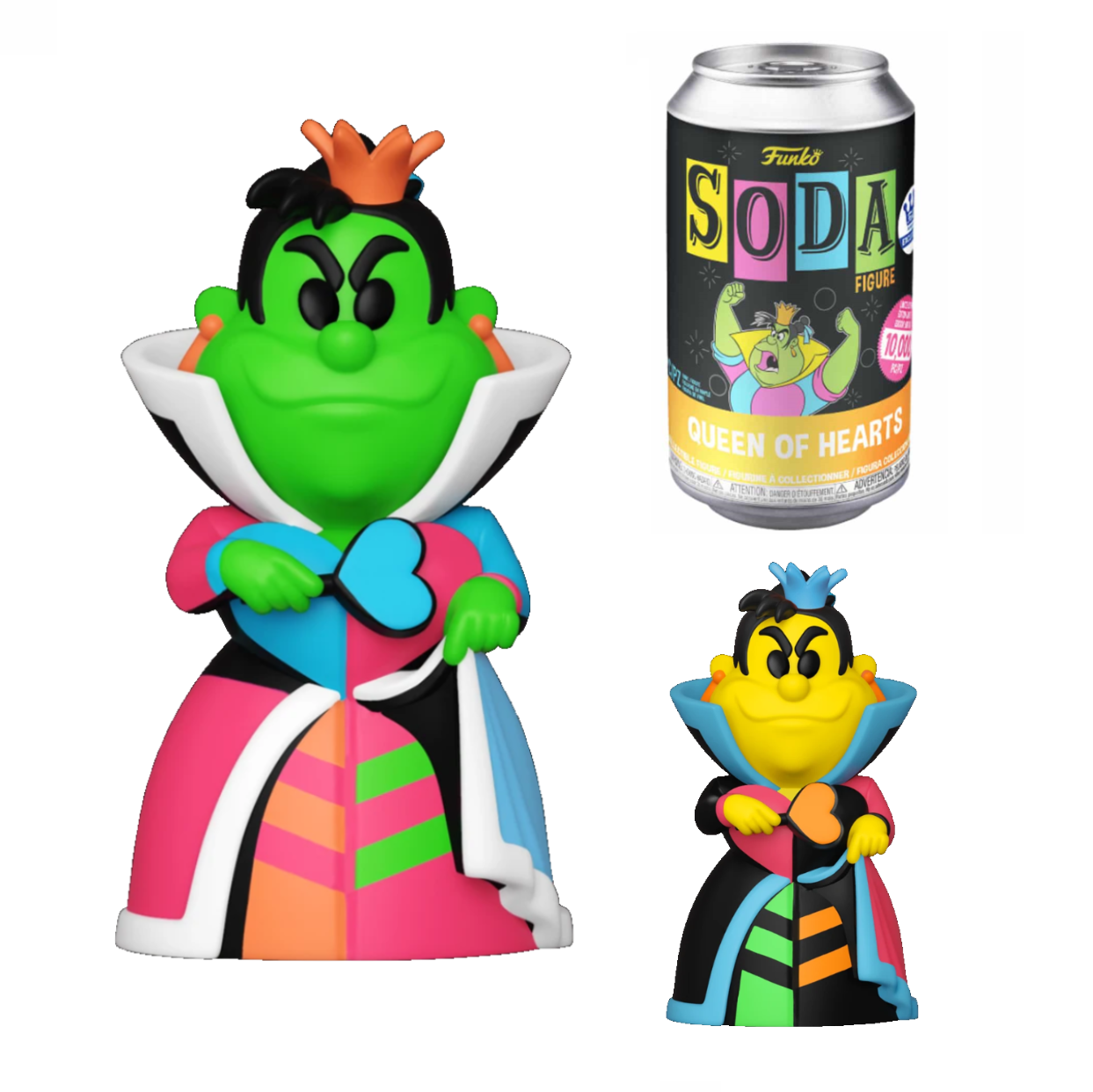 Soda Alice in Wonderland Queen of Hearts Blacklight Soda Funko Shop Exclusive
