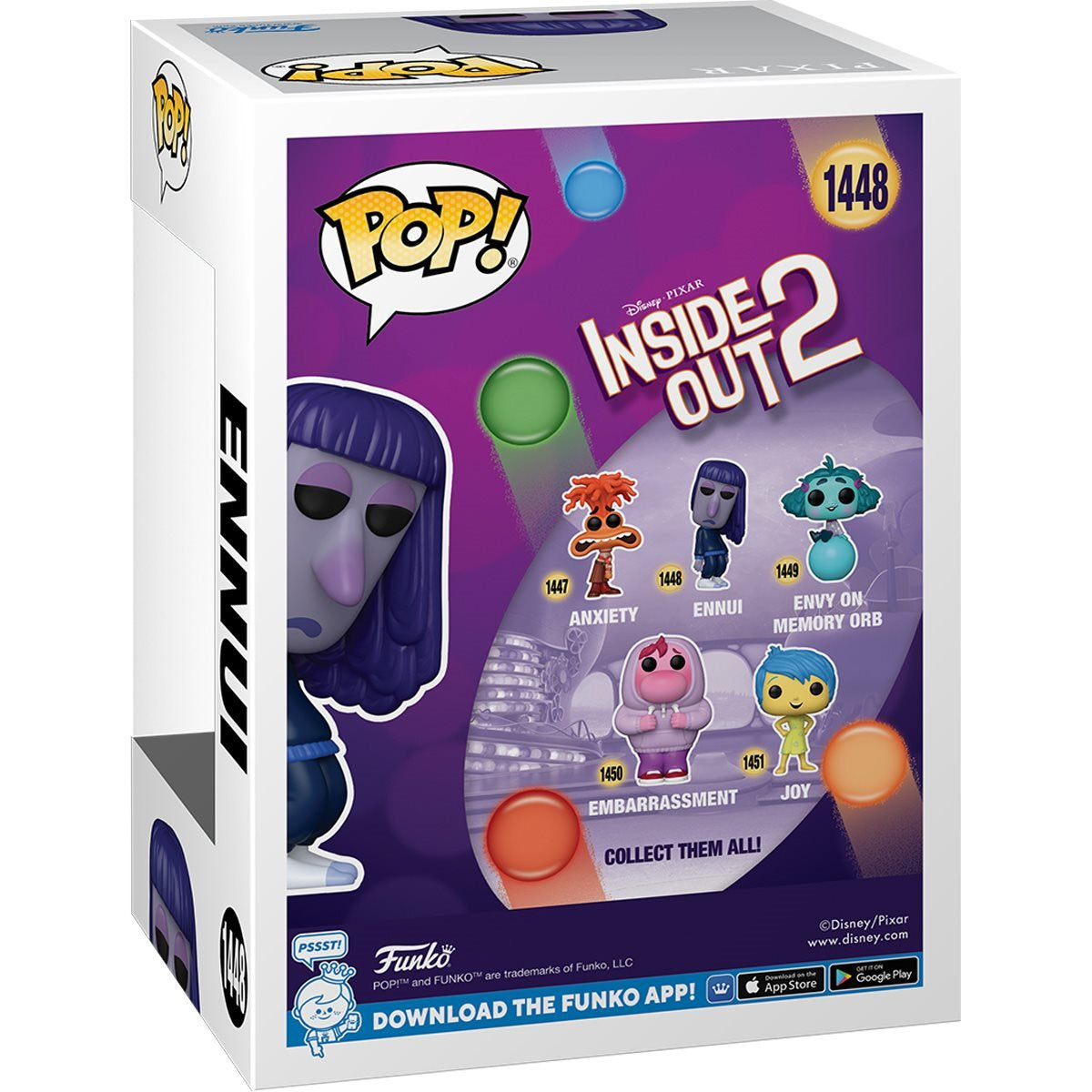 Inside Out Ennui #1448 Funko Pop Vinyl Figure