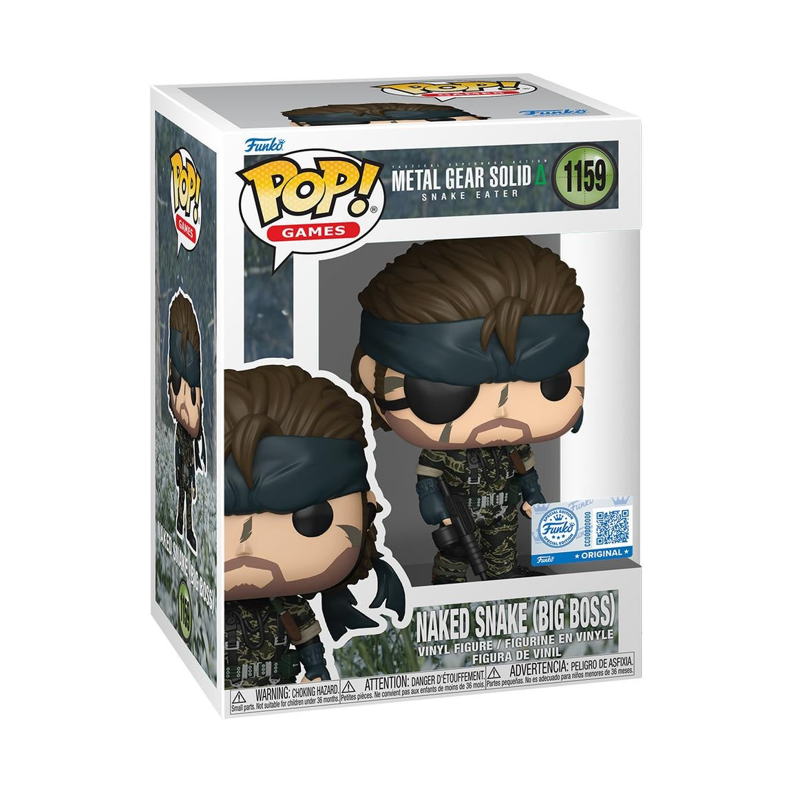 Funko Pop Games Metal Gear Solid Naked Snake Big Boss Vinyl Collectible Figure 1159