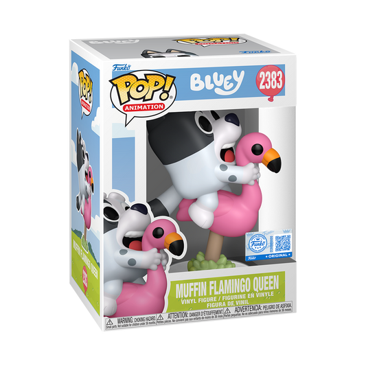 Funko Pop Vinyl Figure Bluey Muffin Flamingo Queen 2383