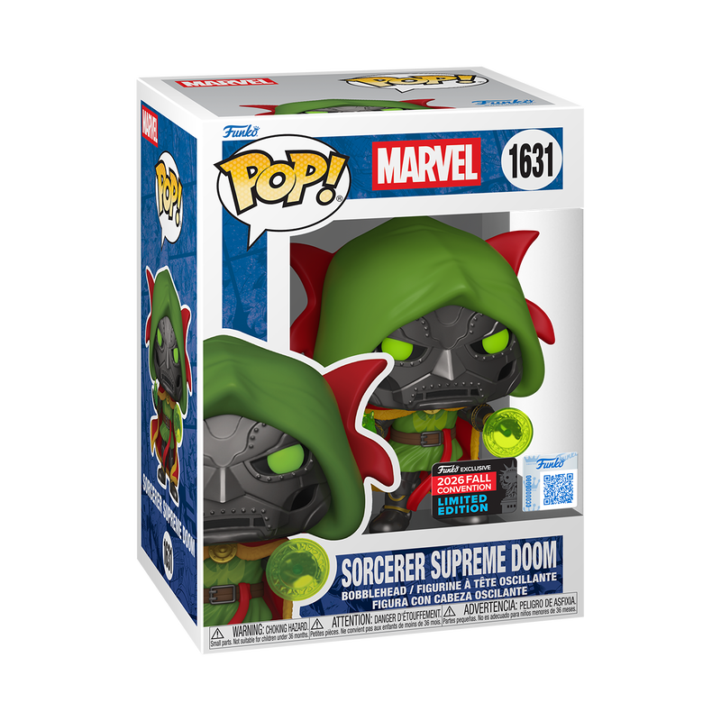 Funko Pop Marvel Sorcerer Supreme Doom Vinyl Figure 1631 Fall Convention 2026 Edition