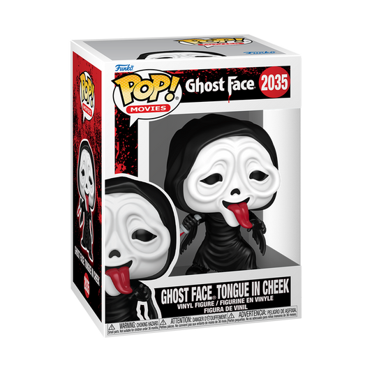 Funko Pop Movies Ghost Face with Tongue in Cheek Vinyl Figure 2035 Horror Film Collectible