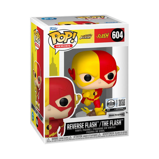 Funko Pop Heroes The Flash and Reverse Flash Split Vinyl Figure 604 3500k Limited Edition