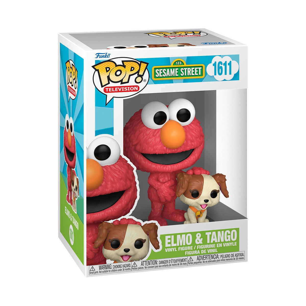 Funko Pop! Sesame Street Elmo and Tango, Cookie Monster, Abby Bundle