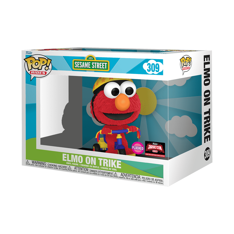 Funko Pop! Sesame Street Elmo On Trike Flocked #309
