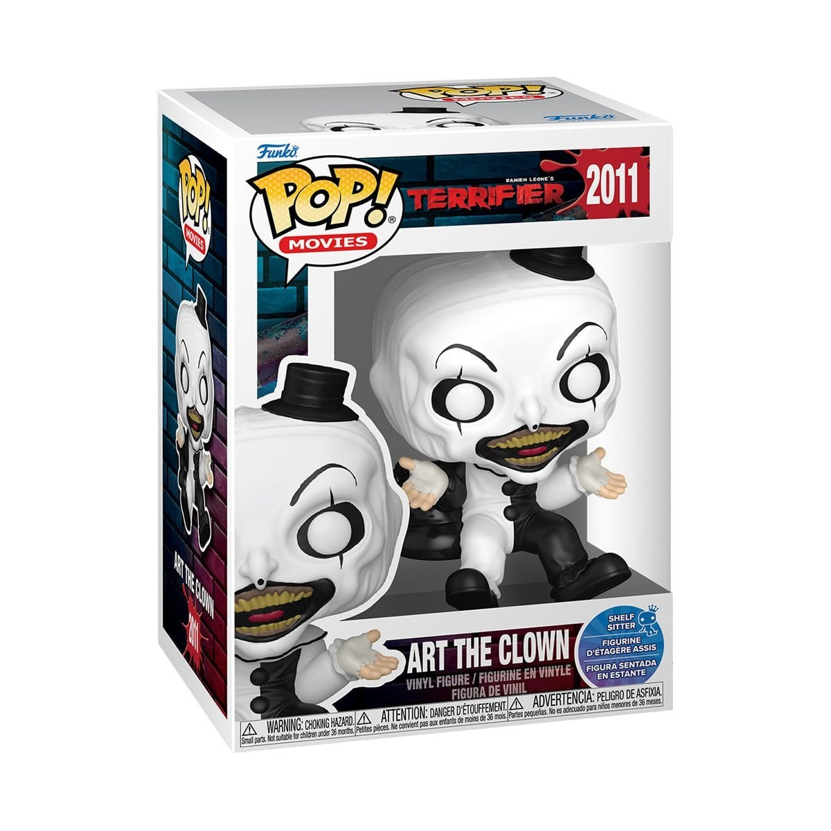 Terrifier Art the Clown Funko Pop Vinyl Figure Shelf Sitter Collectible #2011