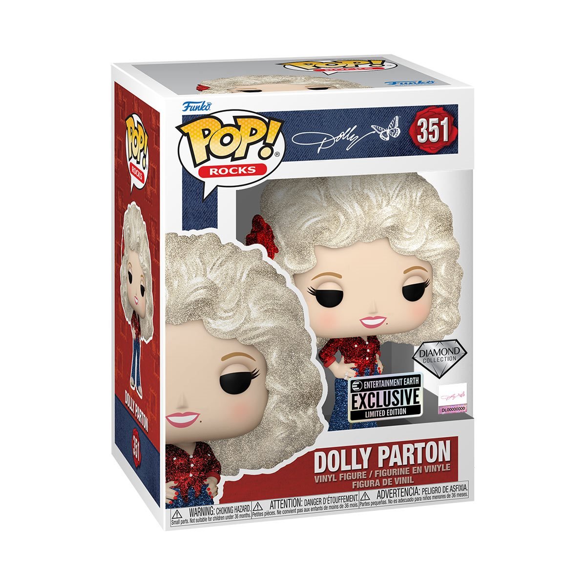 Dolly Parton '77 Tour Diamond Glitter #351 Entertainment Earth Exclusive