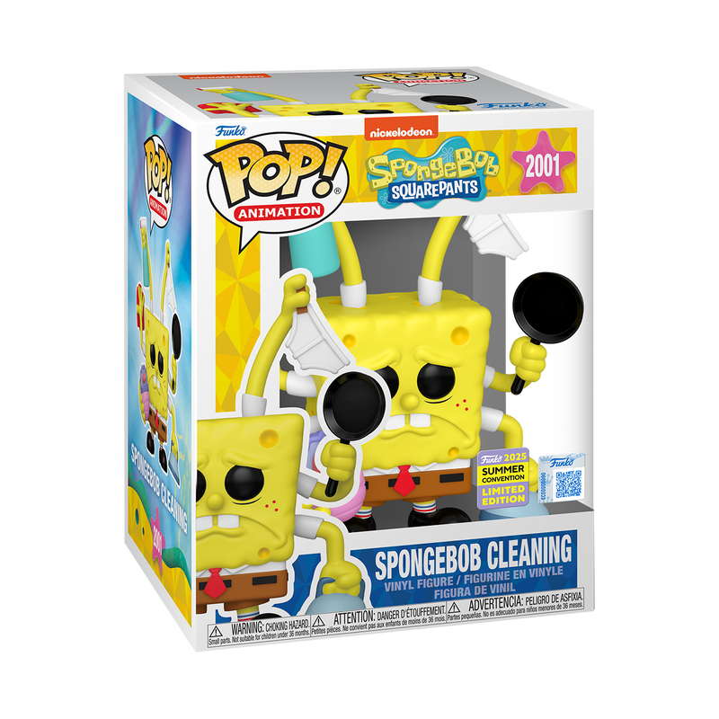 SpongeBob SquarePants Cleaning SpongeBob #2001 Vinyl Figure