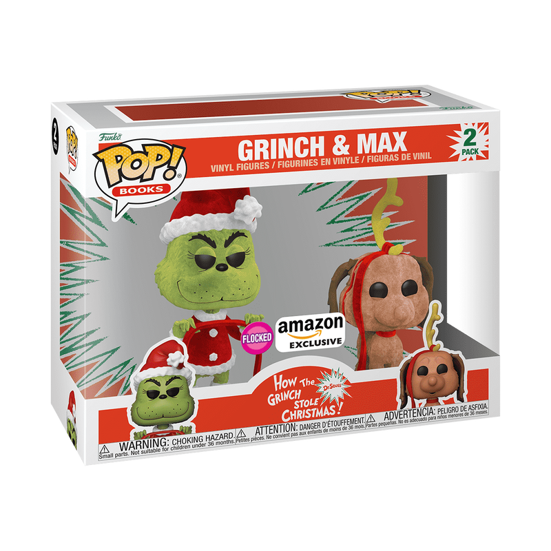 Grinch & Max 2-Pack (Flocked)
