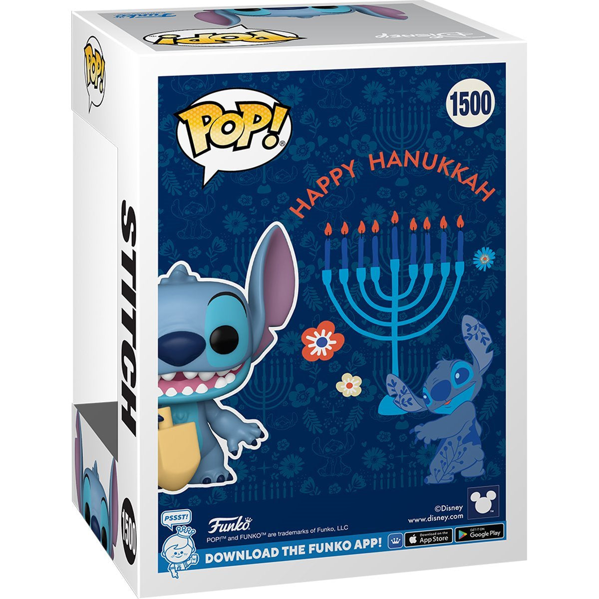 Lilo & Stitch Hanukkah Stitch with Dreidel Funko Pop! Vinyl Figure #1500