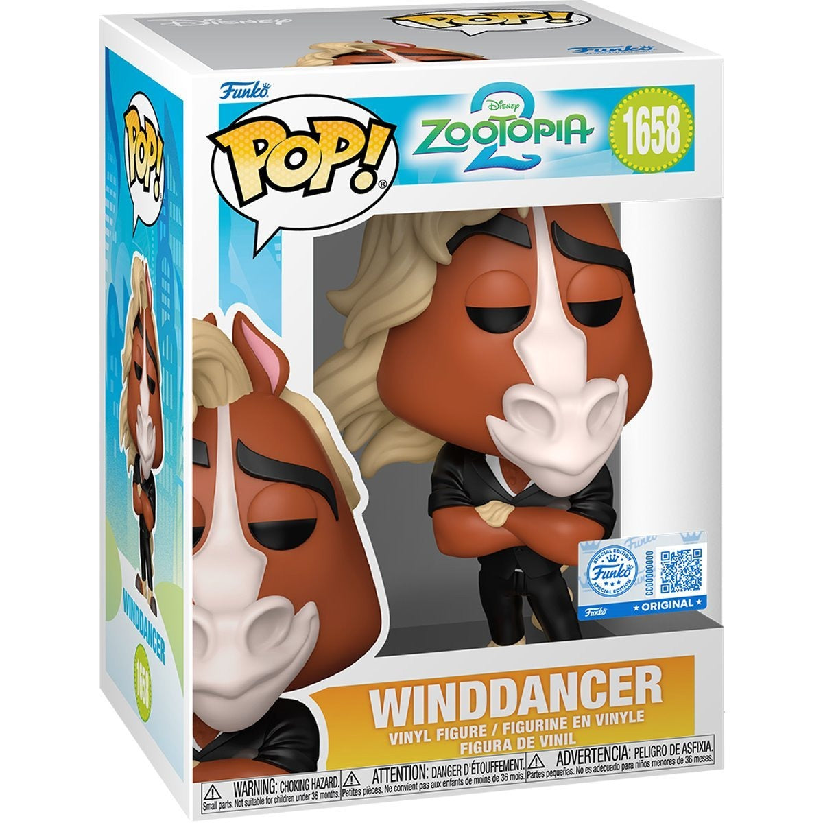 Funko Pop! Vinyl Figure Zootopia 2 Winddancer Collectible #1658 - Specialty Series