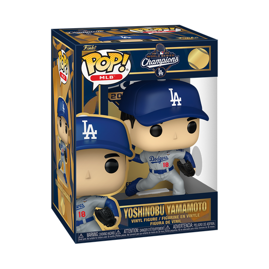 Funko Pop Vinyl Figure MLB Los Angeles Dodgers Yoshinobu Yamamoto 2025 World Series MVP