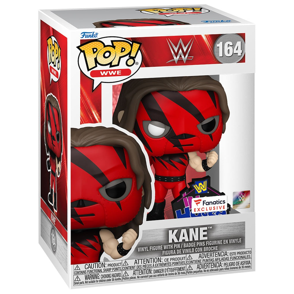 Funko Pop Vinyl WWE Kane Fanatics Collectible Figure with Enamel Pin 164