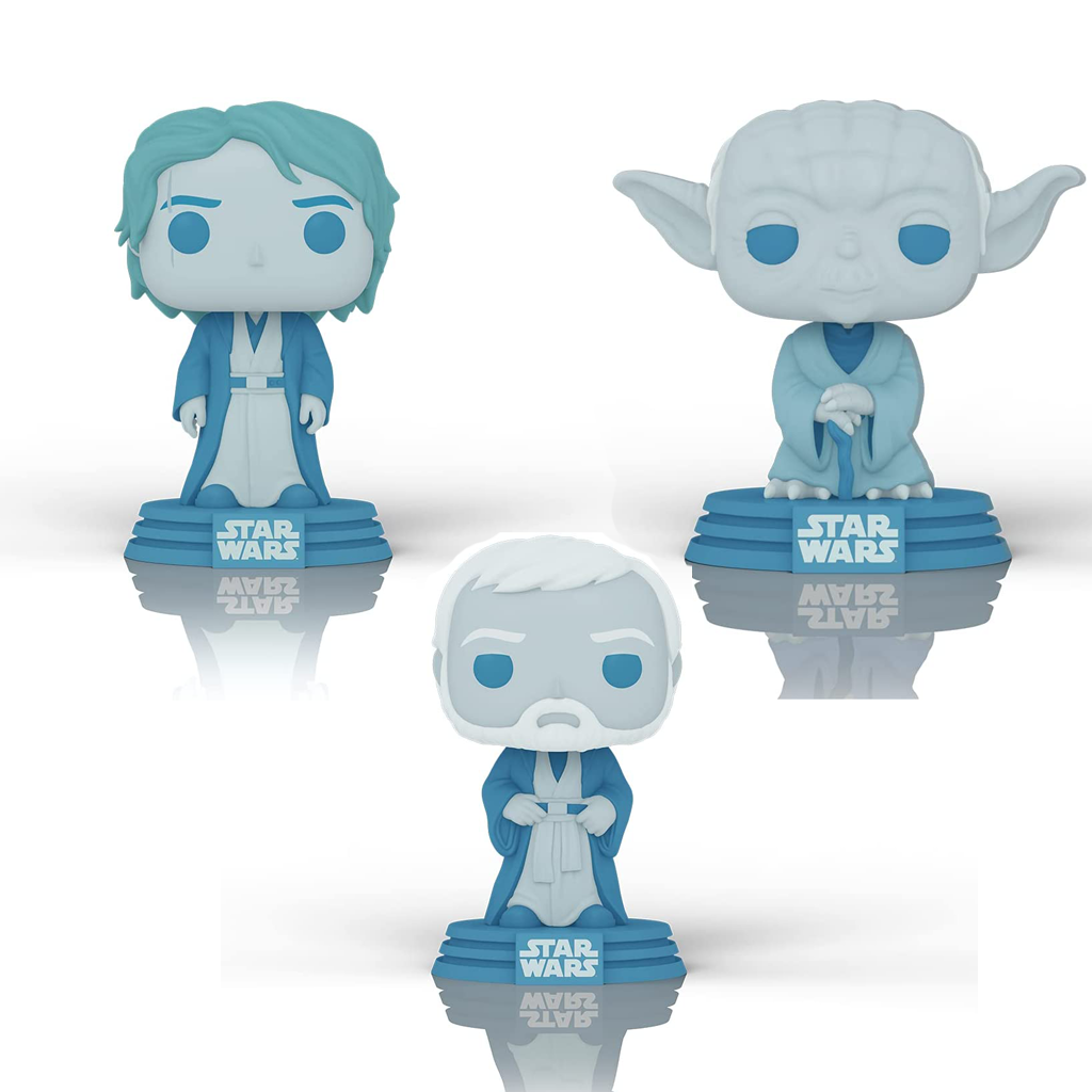 Funko POP! Funko Pop! Star Wars: Across The Galaxy - Force Ghost 3 Pack, Anakin, Yoda, OBI-Wan Kenobi Amazon Exclusive