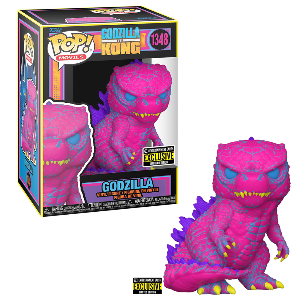 Funko Pop! Blacklight Godzilla Entertainment Earth Exclusive #1348
