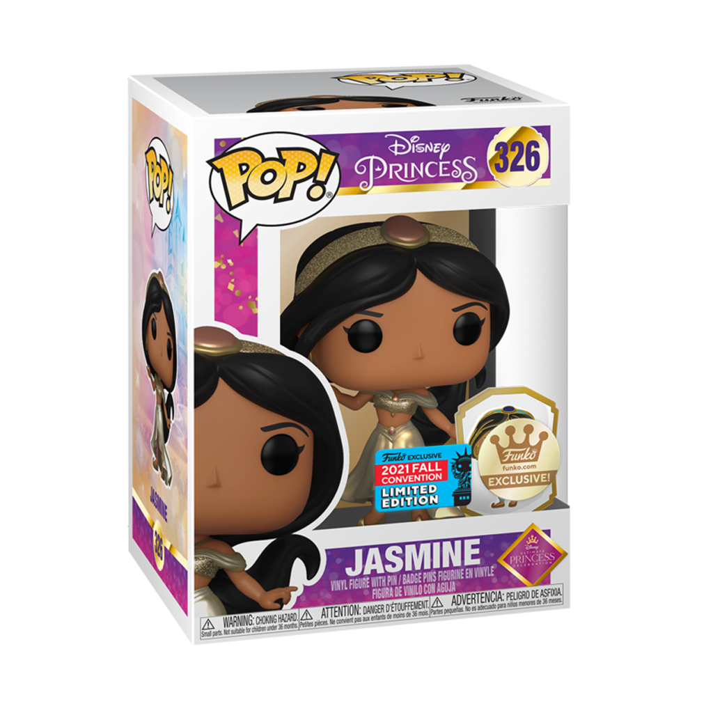 Funko POP! 2021 Fall Convention Princess Jasmine Pop & Pin #326