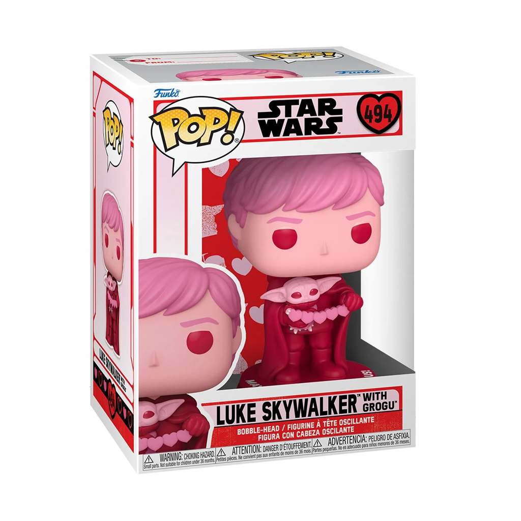 Funko Pop! Star Wars Luke and Grogu 494 Valentines Day