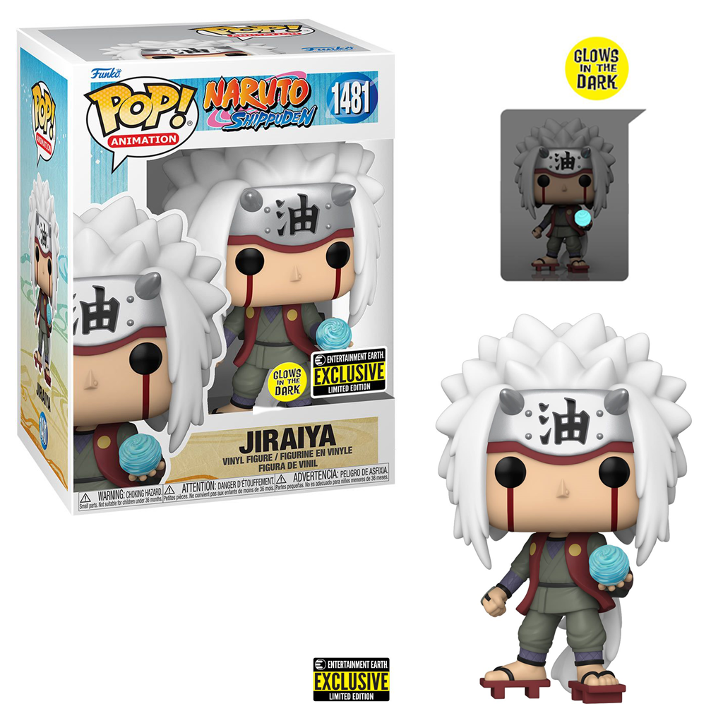 Funko Naruto Jiraiya #1481 Glow in the dark Entertainment Earth Exclusive