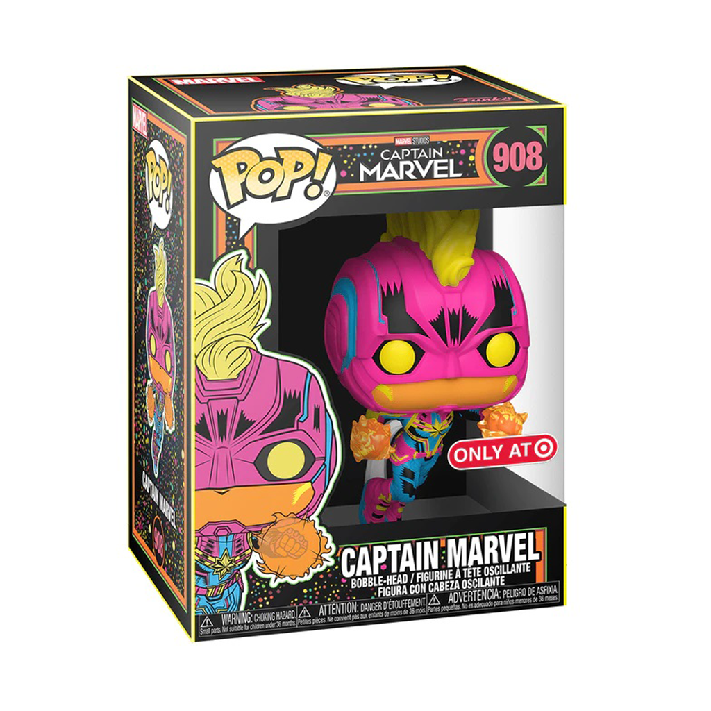 Funko POP! Marvel: Blacklight Captain Marvel Target Exclusive