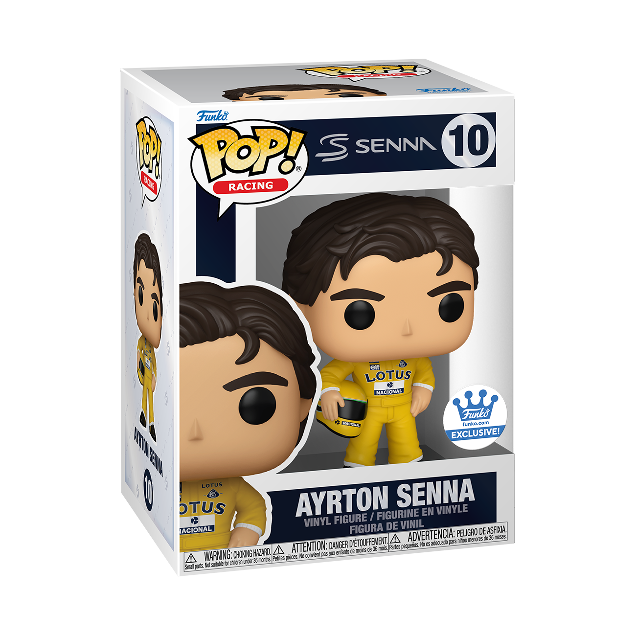 Ayrton Senna (Yellow Lotus Racing Suit) #10