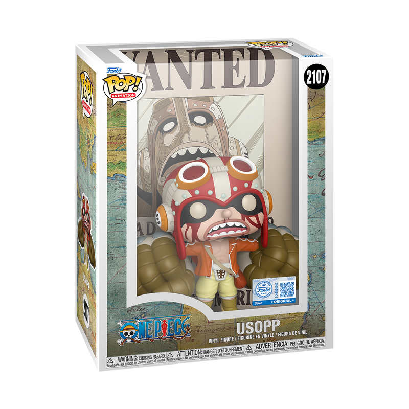 Funko Pop! Poster: One Piece - Usopp (Wanted) Collectible Vinyl Figure