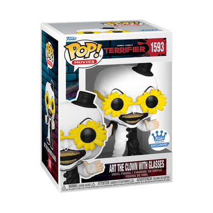 Funko Pop! Terrifier Art the Clown with Glasses #1593 Funko Shop Exclusive