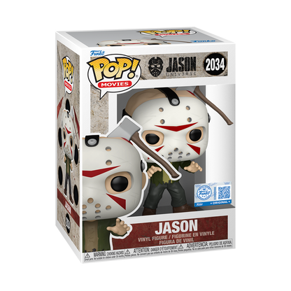Funko Pop Vinyl Figure Jason Universe Jason Voorhees with Axe in Head Number 2034 Horror Movie Collectible