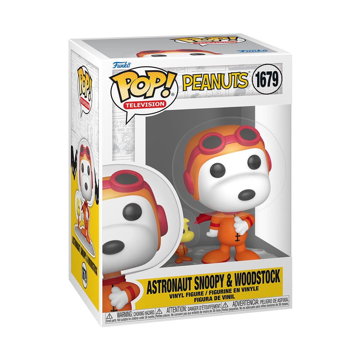 Funko Pop! Charlie Brown Good Grief, Charlie Brown with Kite, Astronaut Snoopy & Woodstock and Joe Cool & Woodstock