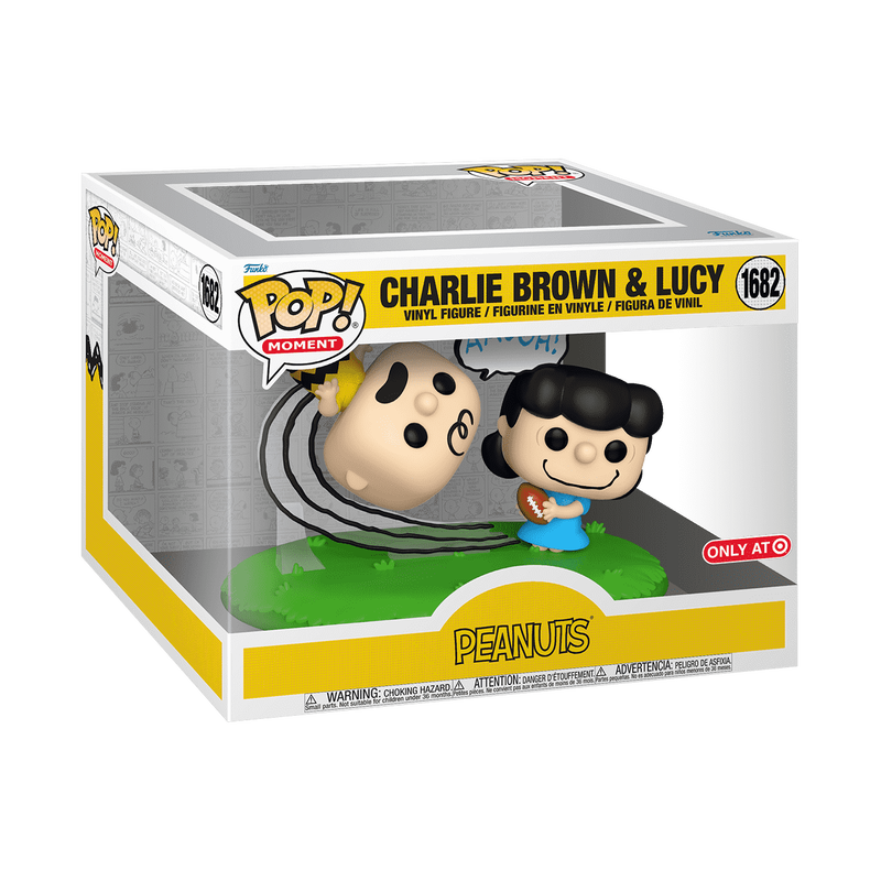 Funko Pop Peanuts Charlie Brown and Lucy Collectible Vinyl Figure Number 1682 Two Pack