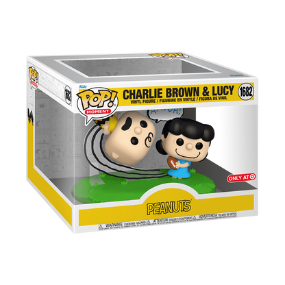 Funko Pop Peanuts Charlie Brown and Lucy Collectible Vinyl Figure Number 1682 Two Pack