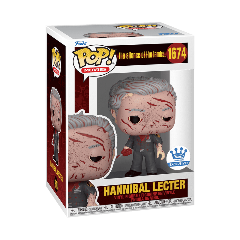 Funko Pop! Movies: The Silence of the Lambs - Hannibal Lecter as Guard (Bloody) Vinyl Figure #1674