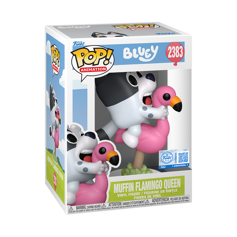 Funko Pop Vinyl Figure Bluey Muffin Flamingo Queen 2383