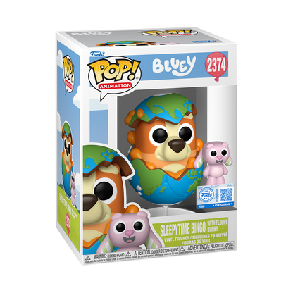 Funko Pop Vinyl Figure Bluey Sleepytime Bingo with Floppy Bunny Specialty Series 2374