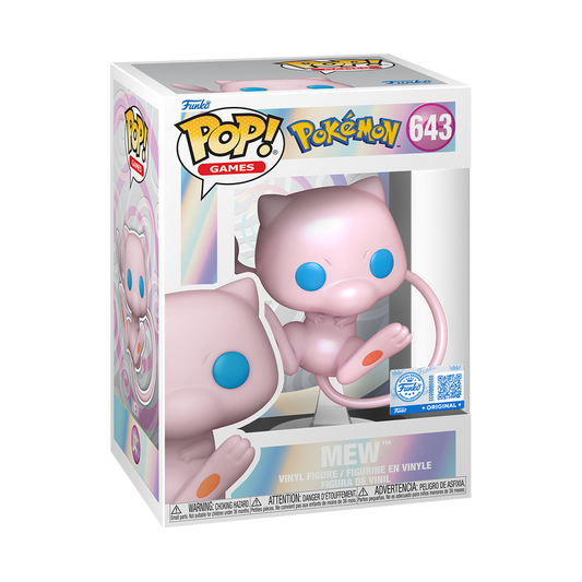 Funko Pop Vinyl Pokemon Center exclusive Mew pearlescent 643
