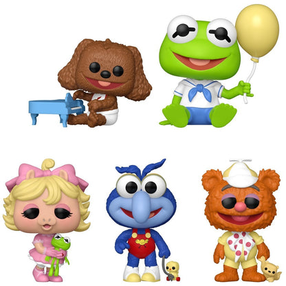 Funko Pop! Muppet Babies 1984 Kermit Fozzie Gonzo Piggy Rowlf Vinyl Figure 5 Pack Collectible