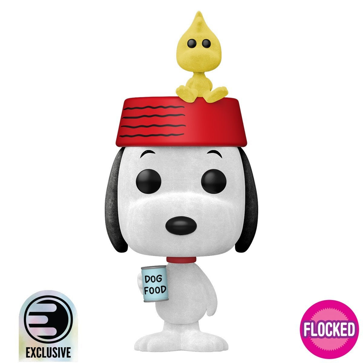Funko Pop! Peanuts Snoopy & Woodstock Flocked Funko Pop! Vinyl Figure #2096 - Entertainment Earth Exclusive
