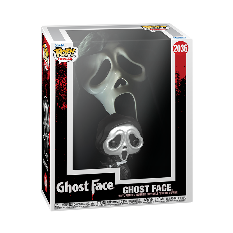 Funko Pop VHS Cover Ghost Face Metallic Vinyl Figure with Protective Case Scream 2036