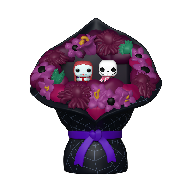 The Nightmare Before Christmas Valentines Sally and Jack Skellington Funko Bitty Pop! Mini-Figure Bouquet
