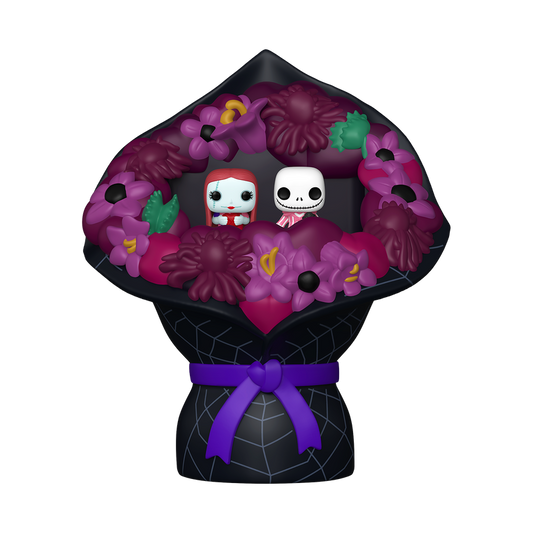 The Nightmare Before Christmas Valentines Sally and Jack Skellington Funko Bitty Pop! Mini-Figure Bouquet