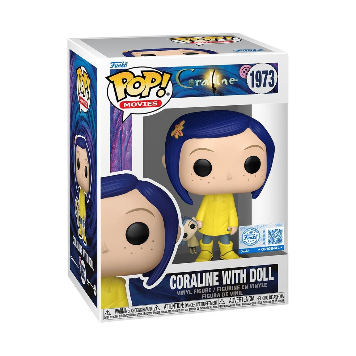 Funko Pop Coraline with Doll Vinyl Figure Number 1973 GameStop Exclusive Collectible