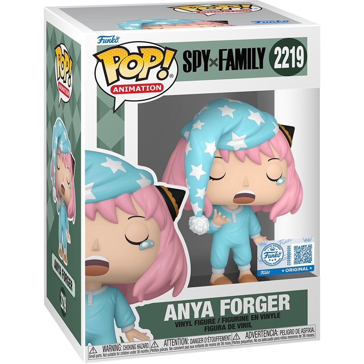Funko Pop! Spy Family Anya Forger Pajamas #2219 Entertainment Earth