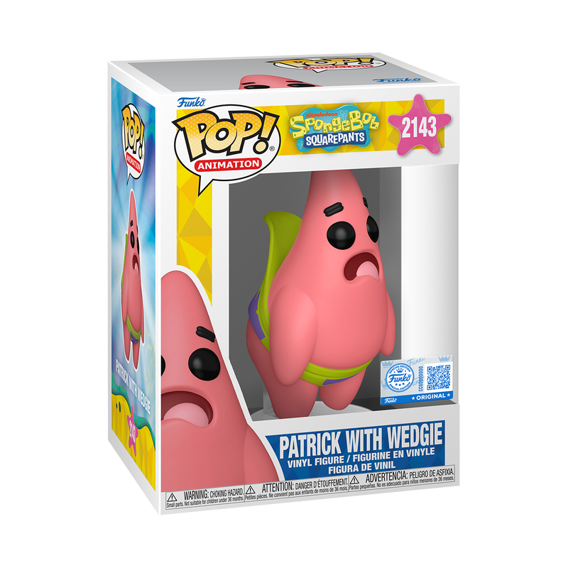 Funko Pop SpongeBob SquarePants Patrick With Wedgie Vinyl Figure#2143 Exclusive
