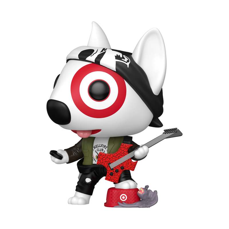Funko Pop Ad Icons Bullseye dressed as Eddie Munson Stranger Things 262